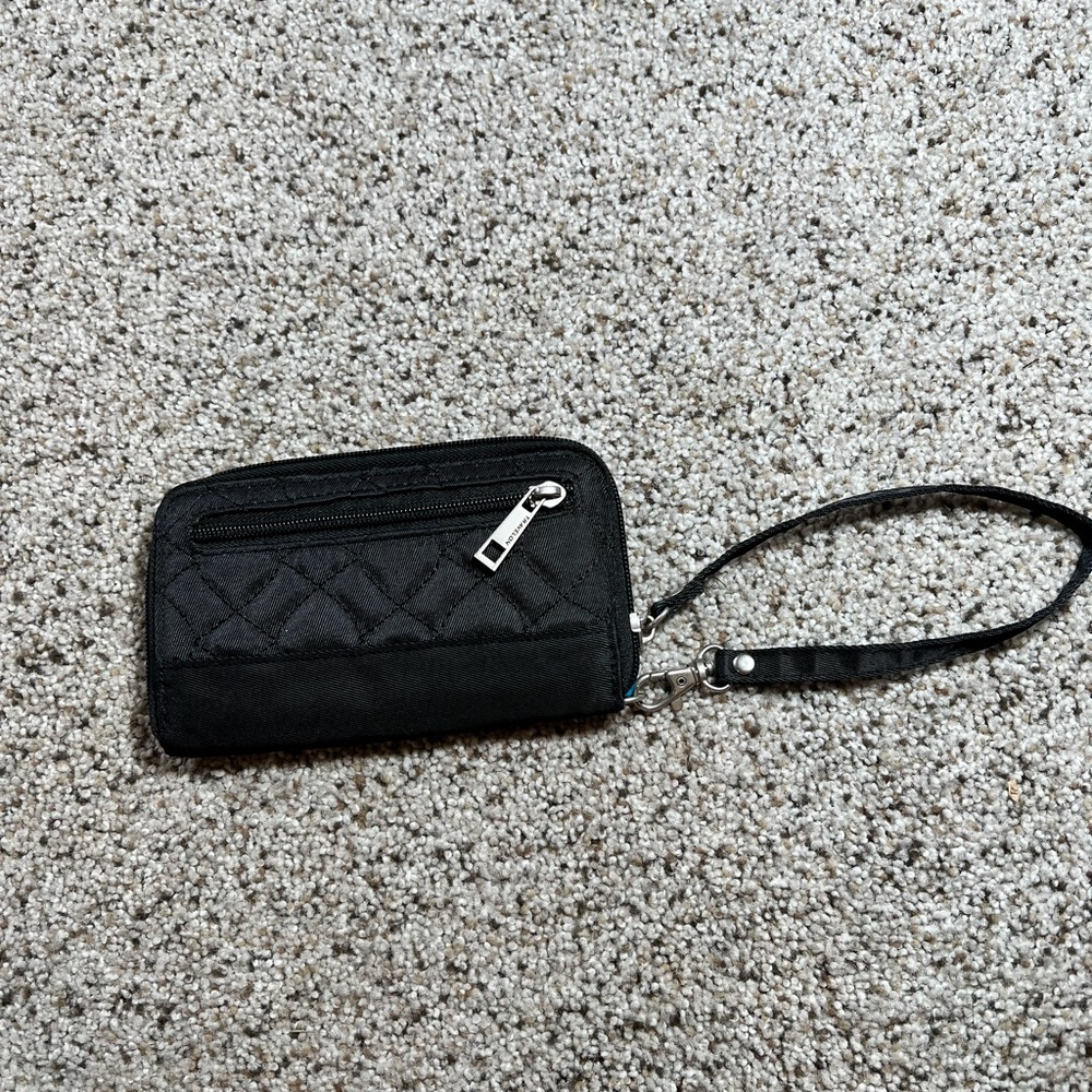 Travelon Black Nylon Wallet/Wristlet RFID Blocking